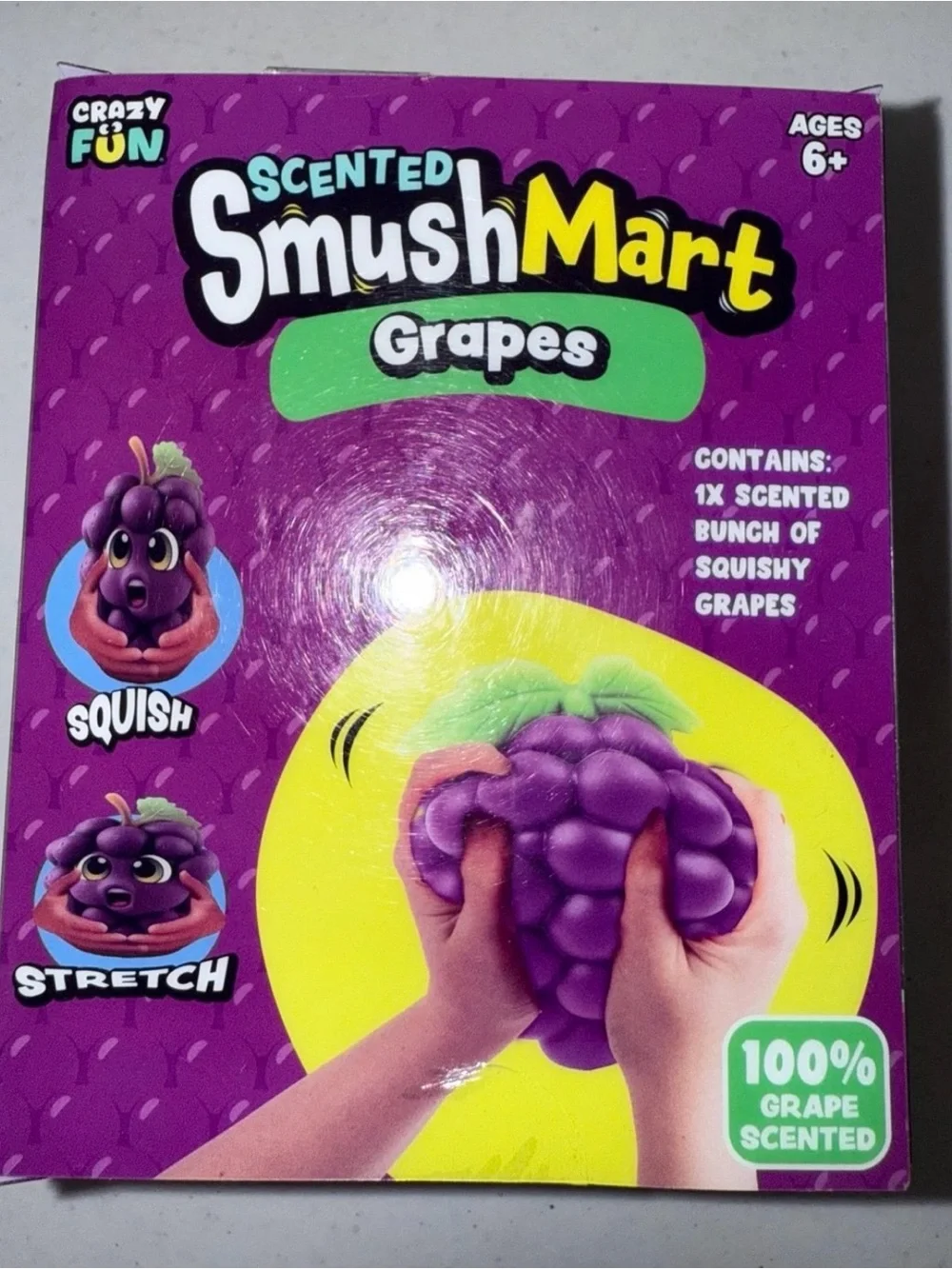 SmushMart Grape Scented Jumbo Squishy